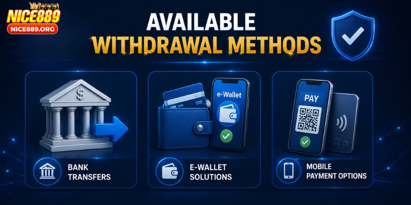 Available Withdrawal Methods