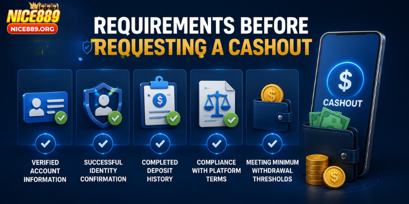Requirements Before Requesting a Cashout